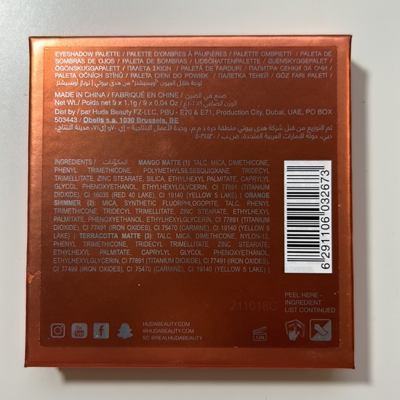 Huda Beauty Topaz Obsessions Eyeshadow Palette - Picture 4 of 4